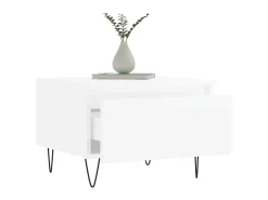 Mesas de centro 2pcs 50x46x35cm deriv. madeira branco brilhante PT353537