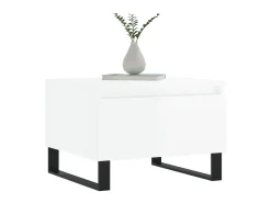Mesas de centro 2pcs 50x46x35cm deriv. madeira branco brilhante PT684681