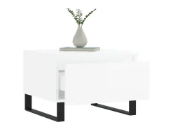 Mesas de centro 2pcs 50x46x35cm deriv. madeira branco brilhante PT684681