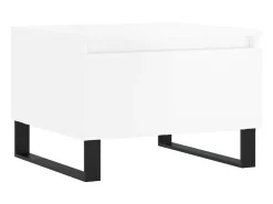 Mesas de centro 2pcs 50x46x35cm deriv. madeira branco brilhante PT684681