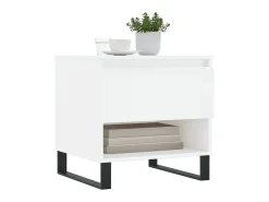 Mesas de centro 2pcs 50x46x50cm deriv. madeira branco brilhante PT582008