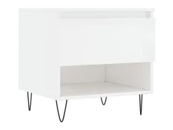 Mesas de centro 2pcs 50x46x50cm deriv. madeira branco brilhante PT908430