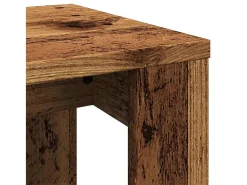 Mesas de encastrar 3 pcs derivados de madeira madeira velha