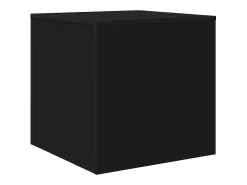 Mesas de encastrar 3 pcs derivados de madeira preto