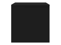 Mesas de encastrar 3 pcs derivados de madeira preto