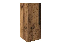 Mesas laterais 2 pcs c/ prateleira 110x50x103cm madeira velha