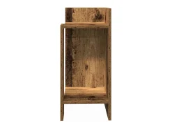 Mesas laterais 2 pcs c/ prateleira 110x50x103cm madeira velha