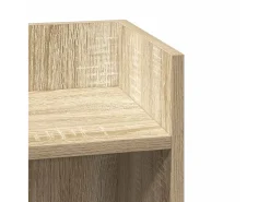 Mesas laterais 2 pcs c/ prateleira 110x50x103cm carvalho sonoma