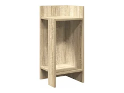 Mesas laterais 2 pcs c/ prateleira 110x50x103cm carvalho sonoma