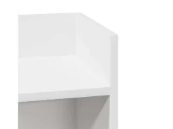 Mesas laterais 2 pcs com prateleira 110x50x103 cm branco