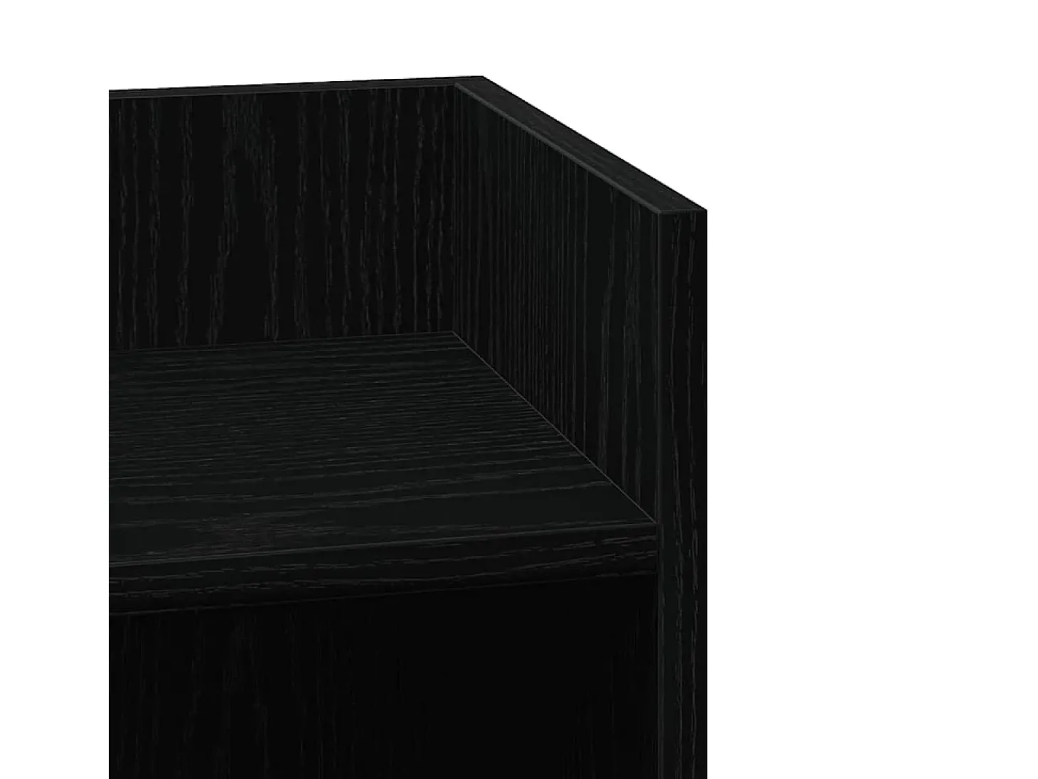 Mesas laterais 2 pcs com prateleira 110x50x103 cm preta