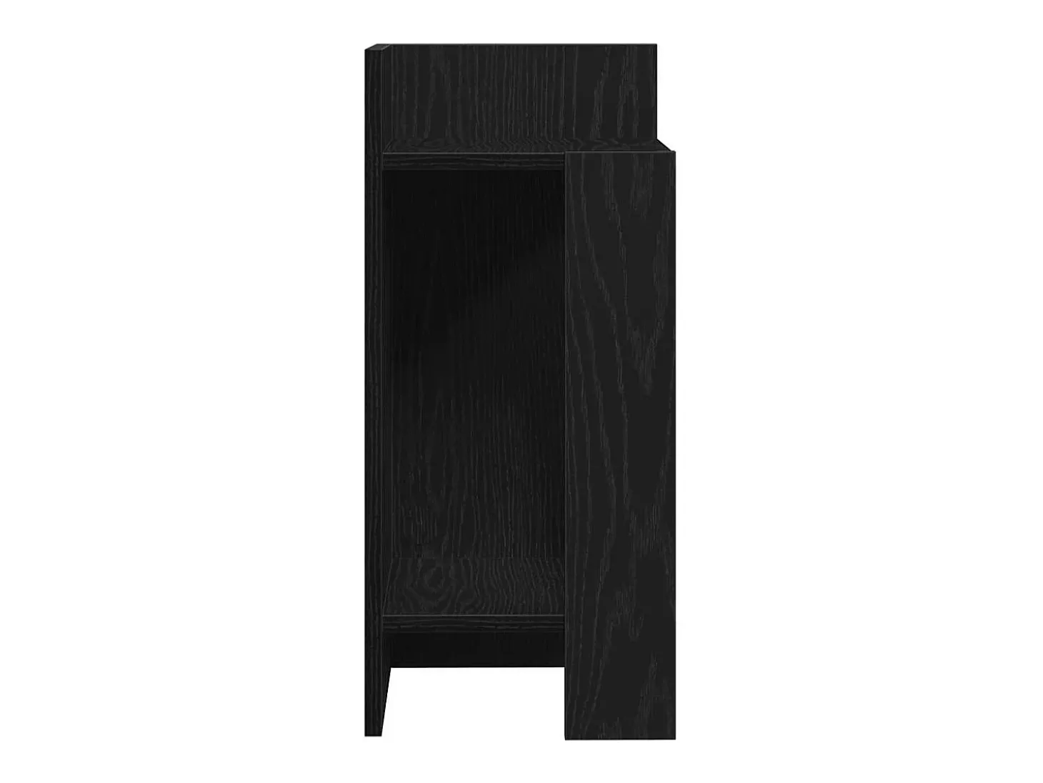 Mesas laterais 2 pcs com prateleira 110x50x103 cm preta