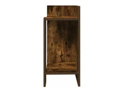 Mesas laterais 2 pcs prateleira 110x50x103 cm carvalho fumado