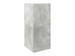 Mesas laterais 2pcs c/ prateleira 110x50x103cm cinzento cimento