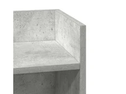 Mesas laterais 2pcs c/ prateleira 110x50x103cm cinzento cimento