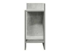 Mesas laterais 2pcs c/ prateleira 110x50x103cm cinzento cimento