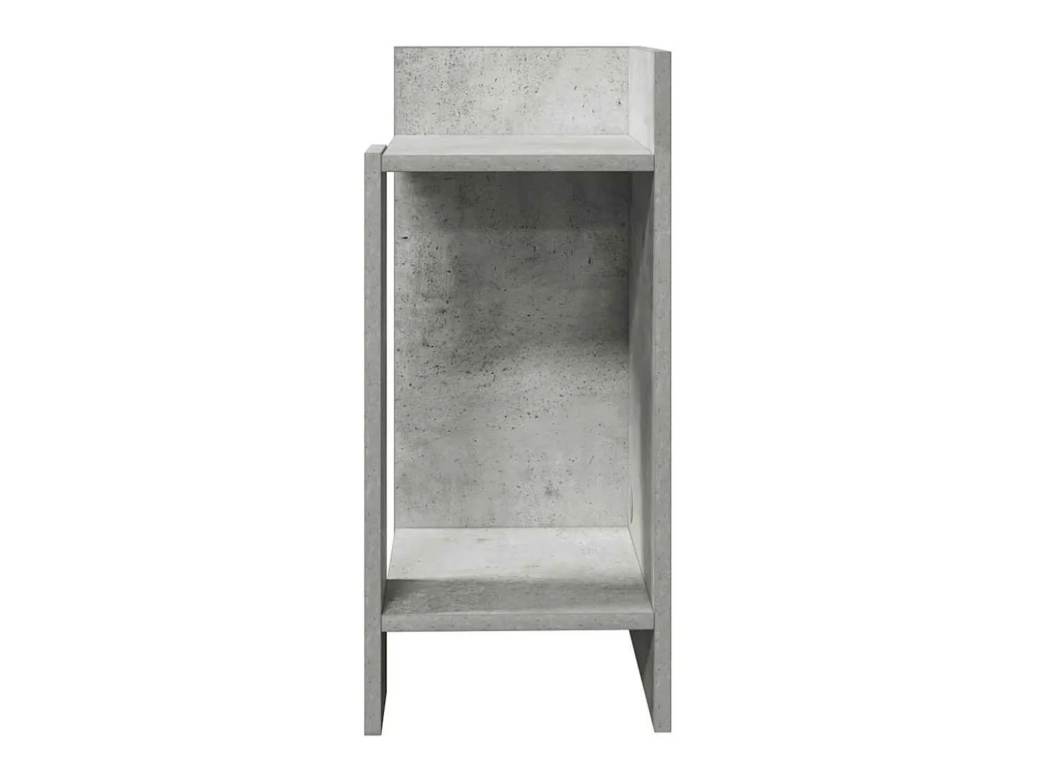 Mesas laterais 2pcs c/ prateleira 110x50x103cm cinzento cimento