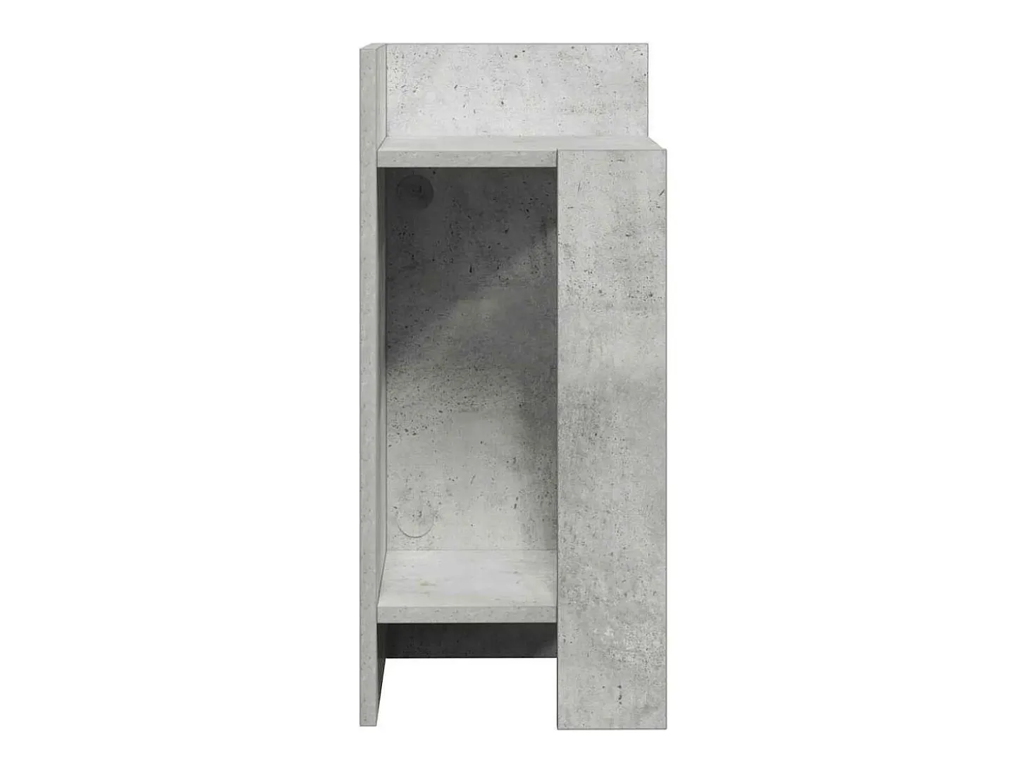 Mesas laterais 2pcs c/ prateleira 110x50x103cm cinzento cimento