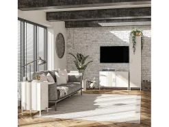 Mission District | Armário Cacifo com 1 Porta em Metal Branco
