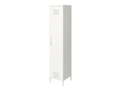 Mission District | Armário Cacifo com 1 Porta em Metal Branco