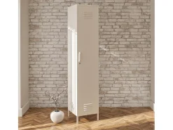 Mission District | Armário Cacifo com 1 Porta em Metal Branco