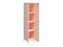 Mission District | Armário Cacifo com 1 Porta em Metal Rosa