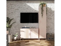 Mission District | Armário Cacifo com 1 Porta em Metal Rosa
