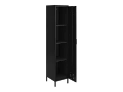 Mission District | Armário Cacifo com 1 Porta em Metal Preto