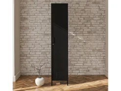 Mission District | Armário Cacifo com 1 Porta em Metal Preto