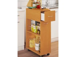 Mobiliário de cozinha servindo carrinho Tusal Livro A. 85 x L. 25 x P. 50 cm
