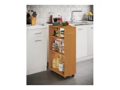 Mobiliário de cozinha servindo carrinho Tusal Livro A. 85 x L. 25 x P. 50 cm