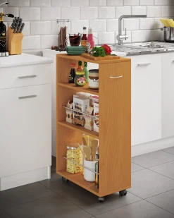 Mobiliário de cozinha servindo carrinho Tusal Livro A. 85 x L. 25 x P. 50 cm