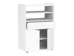 Mobiliário de cozinha servindo carrinho Kiola Branco A. 92 x L. 59 x P. 40 cm