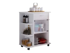 Mobiliário de cozinha servindo carrinho Pocis Branco A. 80 x L. 65 x P. 39 cm