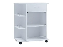 Mobiliário de cozinha servindo carrinho Pocis Branco A. 80 x L. 65 x P. 39 cm