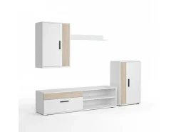 Mobiliário modular para sala de estar Lunet em branco artik aplino 190 cm