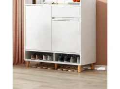 Moderna cômoda branca com muito espaço para sapatos 60 cm com gaveta