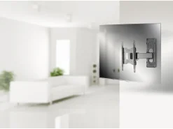 Montagem na parede de TV B-FS2 Prata A. 22 x L. 22 x P. 10 cm