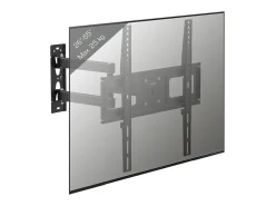 Montagem na parede de TV B-SN400 Preto A. 42 x L. 44 x P. 8 cm