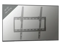 Montagem na parede de TV B-FN Preto A. 42 x L. 45 x P. 3 cm