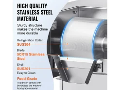 Máquina de Gelo Comercial SucceBuy em Flocos de Neve, 80 kg/24 H em Aço Inoxidável
