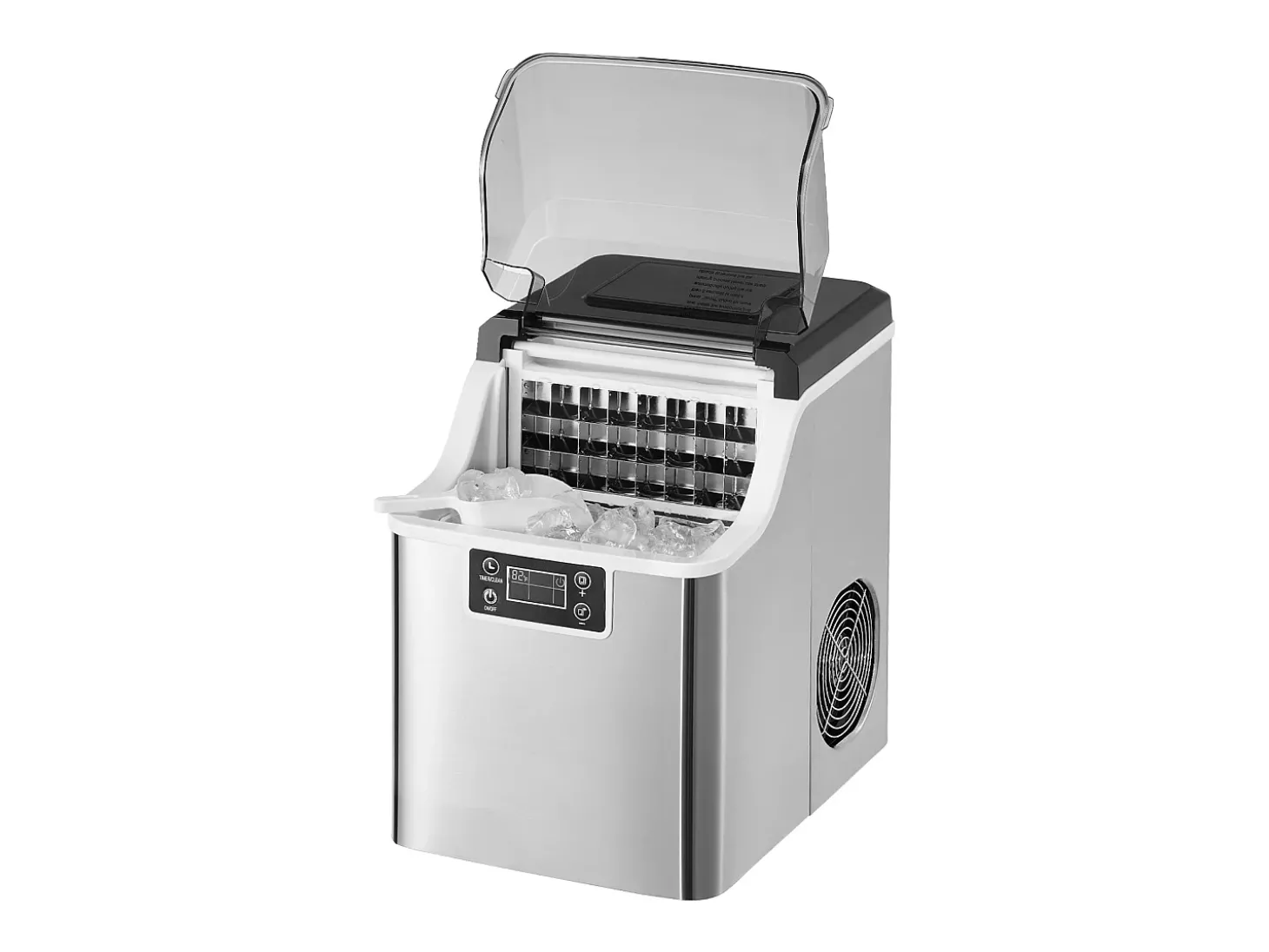 Máquina De Gelo De Bancada SucceBuy, 20.41 kg De Gelo Em 24 Horas, Autolimpante, Com Pá E Cesto