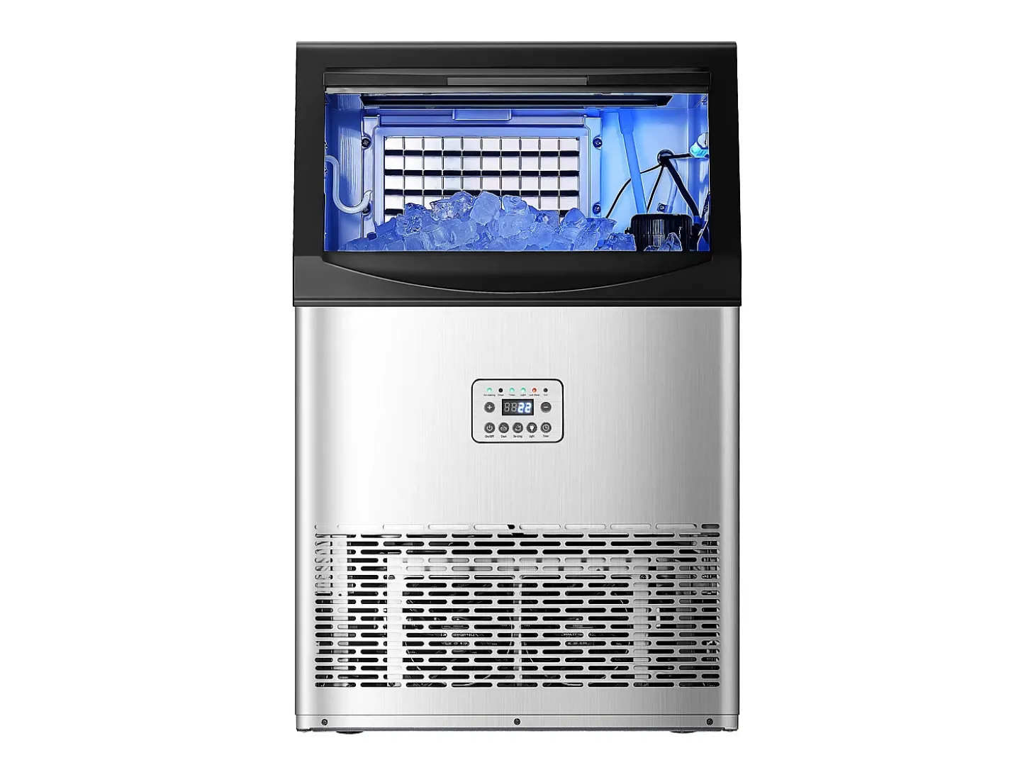 Máquina de Gelo SucceBuy Máquina de Gelo Comercial com Display LED, 40,82 kg/dia para Gastronomia