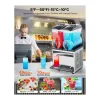 Máquina de Granito SucceBuy, 2 Reservatórios de 15 L, Aço Inoxidável, Distribuidor de Bebidas Geladas, para Casa, Restaurantes, Cafés, Bares