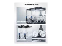 Máquina de Granito SucceBuy, 2 Reservatórios de 15 L, Aço Inoxidável, Distribuidor de Bebidas Geladas, para Casa, Restaurantes, Cafés, Bares