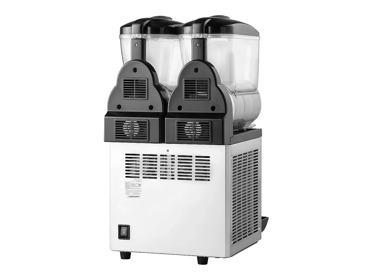 Máquina de Granito SucceBuy, 2 Reservatórios de 15 L, Aço Inoxidável, Distribuidor de Bebidas Geladas, para Casa, Restaurantes, Cafés, Bares