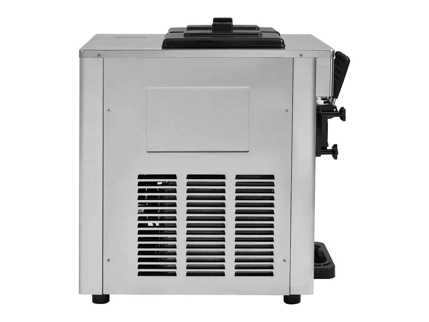 Máquina de Sorvete SucceBuy, Aparelho de Gelo Italiano 3 Sabores 18-28 L/h, para Qualquer Aventura de Campismo