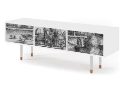 Mueble de TV - 170х59х48 cm - T4 - A Pond, Branco