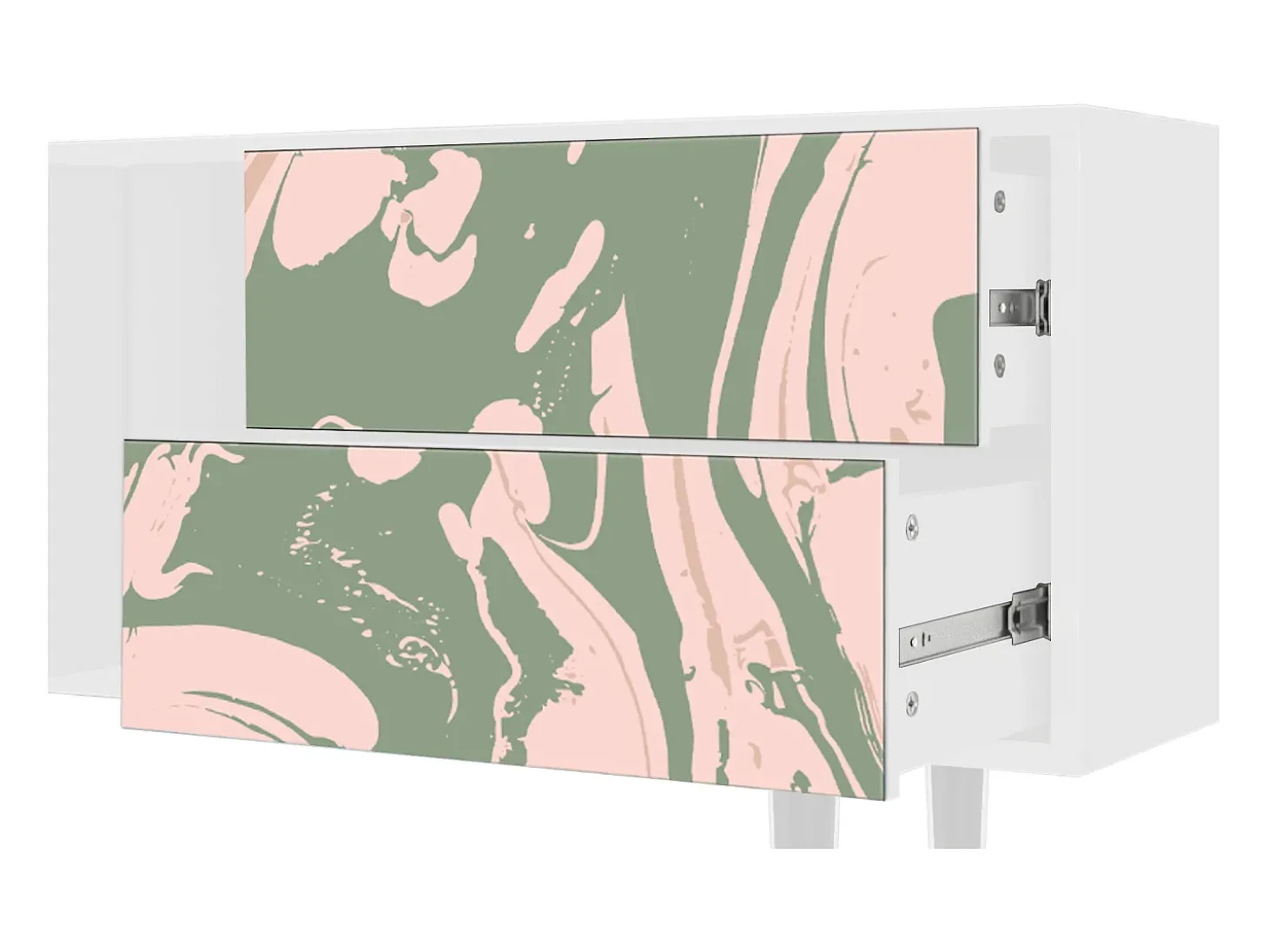Mueble de TV - 170х69х48 cm - T1 - Aquarelle, Branco