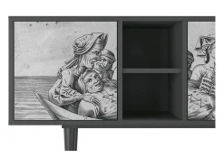 Mueble de TV - 150х69х41 cm - T5 - Blau Schuyte, Antracite